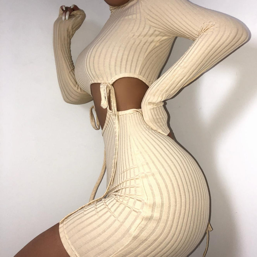 The Front Tie Mini Dress