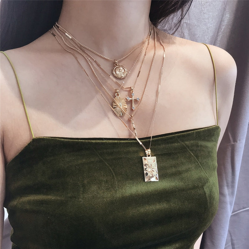 The Alex Layered Pendant Necklace