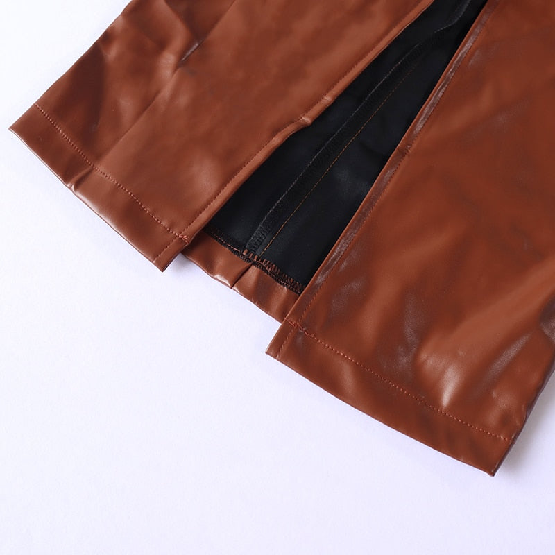 The Camilla Faux Leather Dress