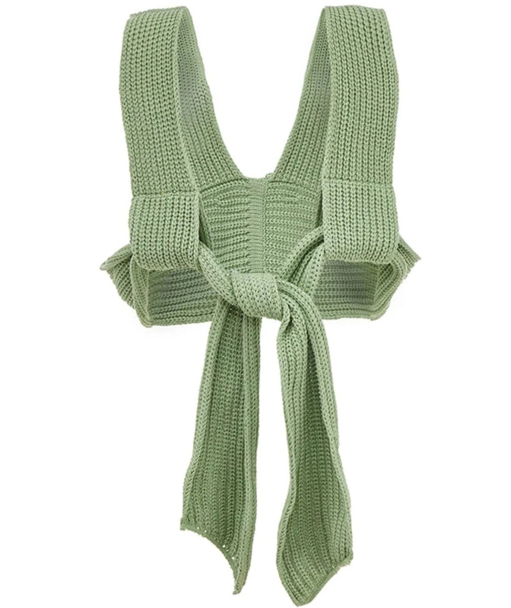 The Knitted Wrap Top