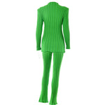 Thick Rib Knit Two Piece Set