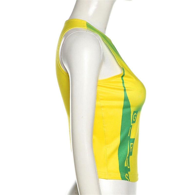 Retro 3D Body Art Tank Top