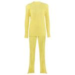 Thick Rib Knit Two Piece Set