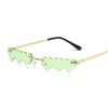 Heart Lens Rimless Sunglasses