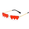 Heart Lens Rimless Sunglasses