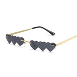 Heart Lens Rimless Sunglasses