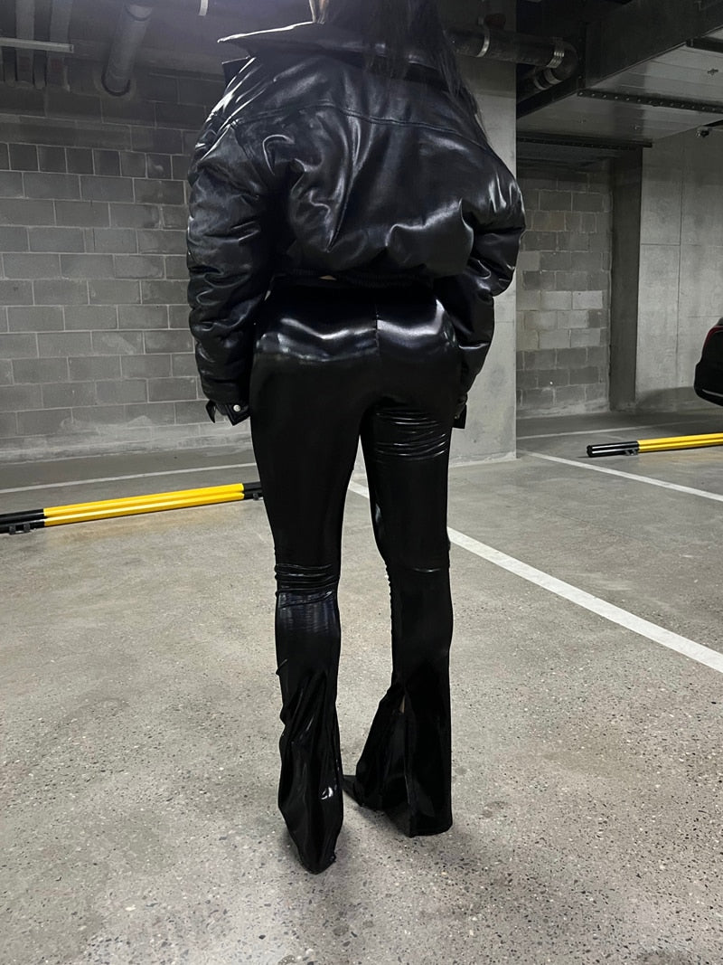 The Faux Patent Leather Pant